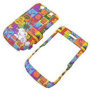 Peanuts Shield Protector Case for BlackBerry Bold 9700, Snoopy w/ Color Squares: Cell Phones & Accessories