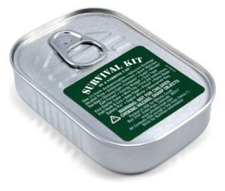 Survival Kit in a Sardine Can