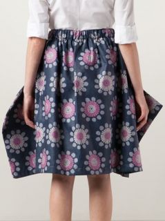 Comme Des Garçons Floral Draped Skirt   A'maree's