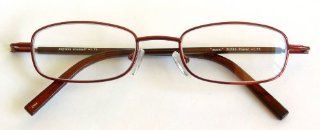 "Zoom" / Dr. Dean Edell +2.00 Burgandy Metal Wire Frame Reading Glasses with Spring Hinges  D60: Health & Personal Care