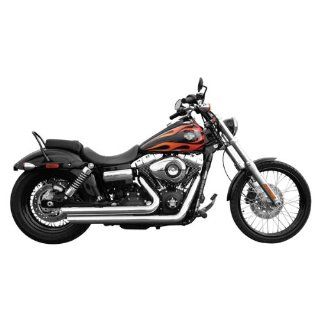 Rush Full Exhaust System, Crossover Series with Angle Tip for 1991 2005 Harley   1.75": Automotive