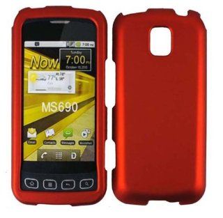 Orange Hard Cover Case for LG Optimus M MS690 C LW690: Cell Phones & Accessories
