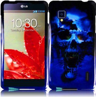 For Sprint LG Optimus G LS970 Design Hard Cover Case Blue Skull Accessory: Cell Phones & Accessories