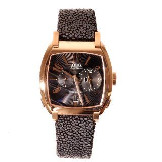Oris Men's 695 7576 6084LS Frank Sinatra 18K Gold Worldtimer Limited Edition Black Dial Watch: Watches