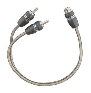 Tsunami RCA701 Y1 RCA 1 Female to 2 Male Y Connector Cable (6 Inch, Gray) (Discontinued by Manufacturer): Electronics
