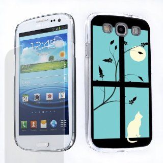 Duo Package: Hard Cover Case (Moon and Cat Pattern) + One Tough Shield (TM) Clear Screen Protector for Samsung Galaxy S III S3: Cell Phones & Accessories