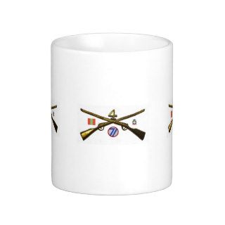 Fourth Infantry Regiment Cross Rifles Mug