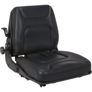 K & M Uni Pro Mechanical Suspension Tractor Seat – Black, Model# 7890  Forklift   Material Handling Seats