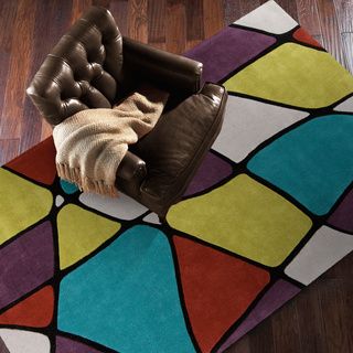 Hand tufted Belmont Contemporary Geometric Area Rug (9 X 13)