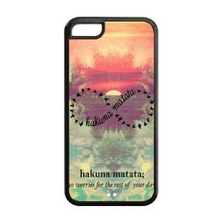 Custom Hakuna Matata Cover Case for iPhone 5C LC 696 Cell Phones & Accessories