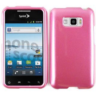 Cell Phone Snap on Case Cover For Lg Optimus Elite / Optimus M+ Ls 696    Hard Finish Solid Color: Cell Phones & Accessories