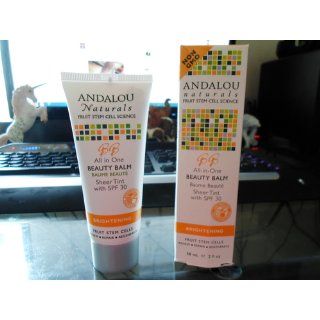 Andalou Naturals Brightening SPF 30All In One Beauty Balm, Sheer Tint, 2 Ounce : Sunscreens : Beauty