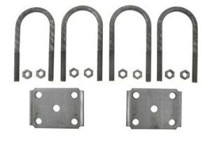 U bolt Kit for Mounting 5,200 lb to 7,000 lb, Round Trailer Axles   7 1/4" Long U bolts: Automotive