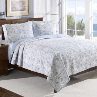 Tommy Bahama Island Song Reversible Cotton 3 piece Quilt Set