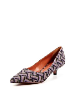 Low Heel Pointed Toe Pump by Missoni Shoes