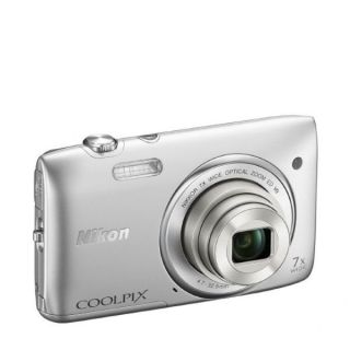 Nikon Coolpix S3500 Compact Digital Camera   Silver  (20MP, 7x Optical Zoom, 2.7 Inch LCD)   Grade A Refurb      Electronics