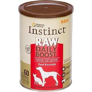 Nature's Variety Instinct Raw Daily Boost Powder Supplement, Beef Formula : Pet Supplements : Pet Supplies