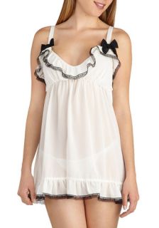 Delight as Air Nightgown and Thong Set  Mod Retro Vintage Underwear
