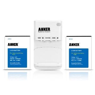 Anker 2 x 2700mAh Li ion Batteries for Samsung Galaxy Note Batteries for AT&T Samsung Galaxy Note Samsung SGH I717, International Galaxy Note Models, Without NFC/Google Wallet + Free Anker Multi purpose USB Travel Charger: Cell Phones & Accessorie
