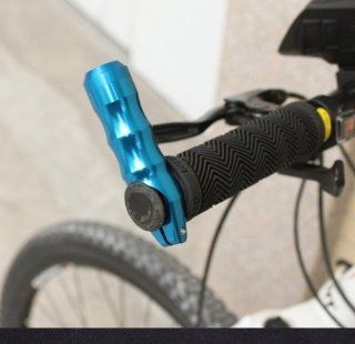 Smatree Light Weight CNC Aluminum 22.2mm Bicycle Handle Bar End Grip Blue : Bike Grips And Accessories : Sports & Outdoors
