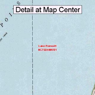 USGS Topographic Quadrangle Map   Lake Poinsett, South Dakota (Folded/Waterproof) : Outdoor Recreation Topographic Maps : Sports & Outdoors