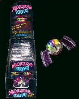 Flashing Teeth LED Blinking Mouthpiece, 12 units in a retail display box: Toys & Games