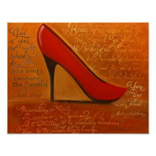 "Red Stiletto" 11x14 Poster