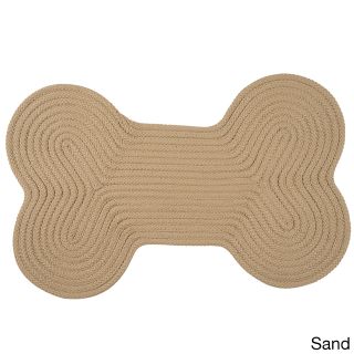 Doggy Days Assorted Color Reversible Dog Bone Rug (18x30 inch)