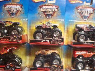 Hot Wheels Monster Jam Six Poppular Trucks 1/64: Toys & Games