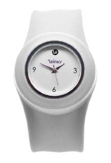 Slap Band Watch Color White at  Women's Watch store.