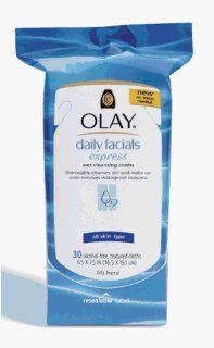 Olay Daily Facial Express Wet Cleansing Cloths 30 Count: Beauty