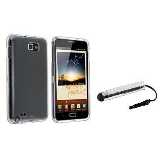 eForCity Clear Crystal Hard plastic Case + Silver Stylus Pen compatible with Samsung? Galaxy Note LTE SGH i717 / Galaxy Note N7000: Cell Phones & Accessories