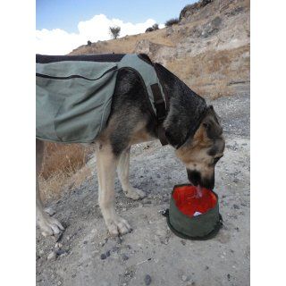 Jardin Dog Pet Collapsible Fabric Travel Food Water Bowl : Collabsible Dog Water Bowls : Pet Supplies