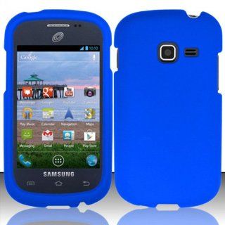 Blue Hard Cover Case for Samsung Galaxy Discover SGH S730G B89M Cell Phones & Accessories
