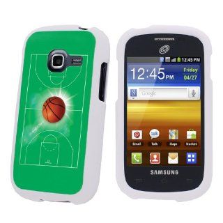 Samsung Galaxy Discover S730G White Protection Case   Basketball By SkinGuardz: Cell Phones & Accessories