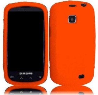 Straight Talk 720C SCH S720C Silicone Soft Skin Case for Samsung Galaxy Proclaim   Orange: Cell Phones & Accessories