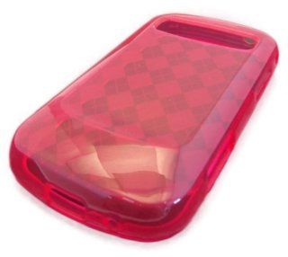 Samsung R720 Admire Vitality Hot Pink Checkered Soft Tpu Case Cover Skin Protector Metro PCS Cricket: Cell Phones & Accessories