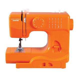 Janome Orange Blaze Half Size Portable Sewing Machine