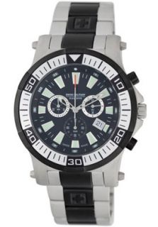 Swiss Military Calibre 06 5H1 04 007  Watches,Mens Hawk Chronograph Black Dial Silver Tone Stainless Steel, Casual Swiss Military Calibre Quartz Watches