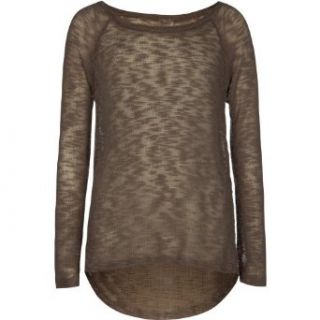 Full Tilt Girls Essential Hachi Knit Tunic Sweater: Shrug Sweaters: Clothing
