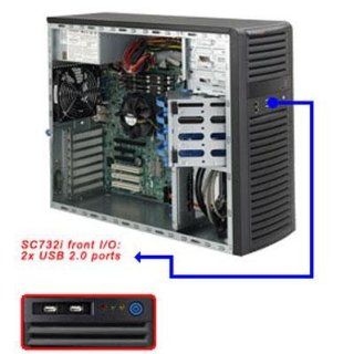 Supermicro SuperChassis CSE 732I 500B 500W Mid Tower Workstation Chassis (Black): Computers & Accessories