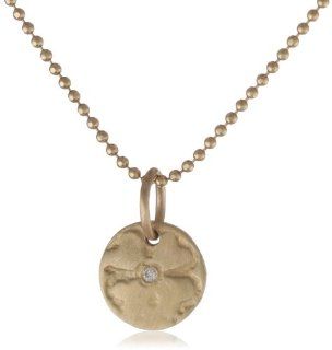 Page Sargisson 10k Yellow Gold Orchid Diamond Necklace, 15" Jewelry