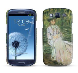Samsung Galaxy S3 Case Woman Seated on a Bench 1874 Claude Monet Cell Phone Cover Cell Phones & Accessories