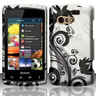 Rubberized Black Vines Design for KYOCERA Kyocera Rise C5155 Cell Phones & Accessories