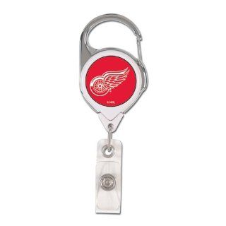 Detroit Red Wings Retractable Premium Badge Holder : Sports Related Key Chains : Sports & Outdoors