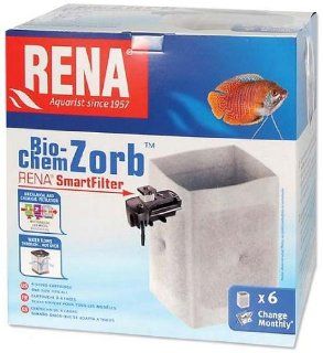 Rena 745B Bio Chem Zorb Filtration Cartridge for SmartFilter Aquarium Filters (Pack of 6) : Pet Supplies