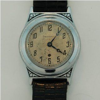 Vintage/Antique watch: Early Swiss Perpetual Self Winding Chrome Watch ca. 1931: Vintage Watches: Watches