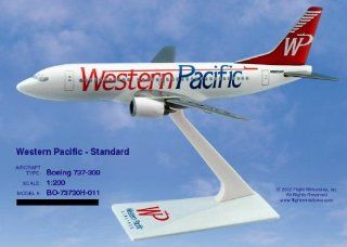 Flight Miniatures Western Pacific B737 300 Model Plane: Toys & Games