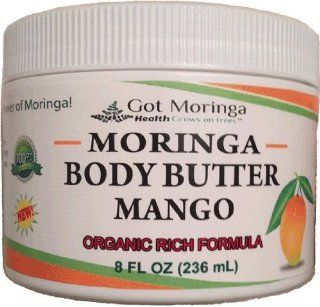 Got Moringa Body Butter Mango   Rich Organic Formula 8 oz : Beauty