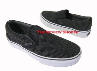 Vans Classic Slip On LX Mahram Gunmetal & White Shoes (Men's 7.5/ Women's 9.0): Fashion Sneakers: Shoes